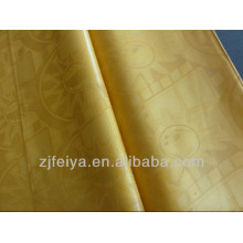 Golden Damask Shadda Guinea Brocade Super Bazin Riche 100% algodón Nigeria prenda de tela